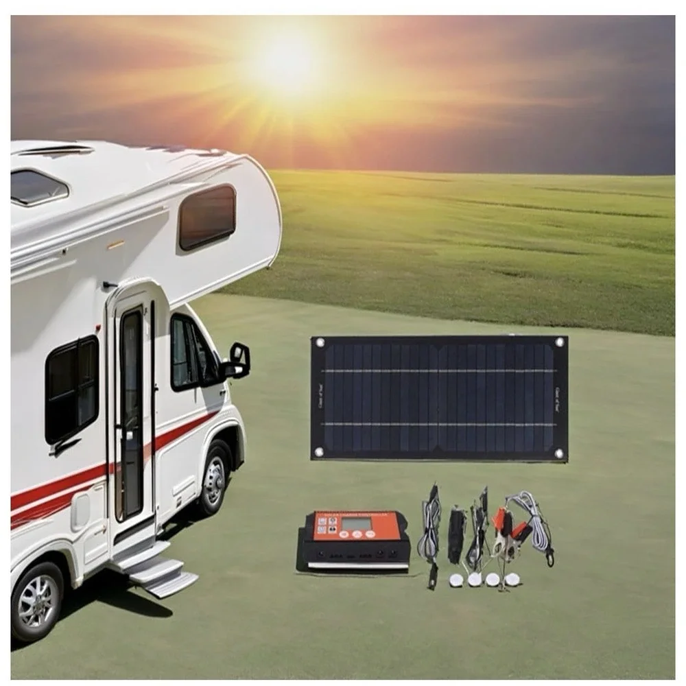 600W Solar Panel Kit 100A Controller Solar Panel Kit With Extension Cable Batter